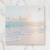Étiquettes Cadeau Merci et Love Beach Sunset Merci (Dos)