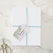 Étiquettes-cadeau Merci - Eucalyptus Aquarelle verte (With Twine)