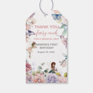 Étiquettes-cadeau Merci Fairy Beaucoup Favoriser Anniversaire