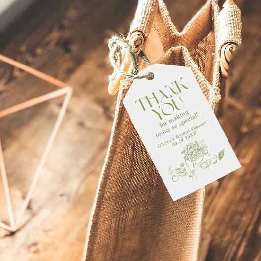 Étiquettes-cadeau Merci Favor clouer la marée du marché