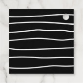 Étiquettes Cadeau Merci Fête des mariées Halloween noir et blanc (Dos)