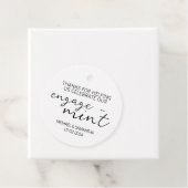 Étiquettes Cadeau Merci Fiançailles de la monnaie (En situation)