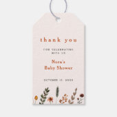 Étiquettes-cadeau Merci Fleur sauvage à la belle automne (Devant)