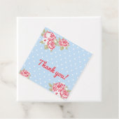 Étiquettes Cadeau Merci floral (En situation)