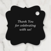Étiquettes Cadeau Merci Floral (Dos)