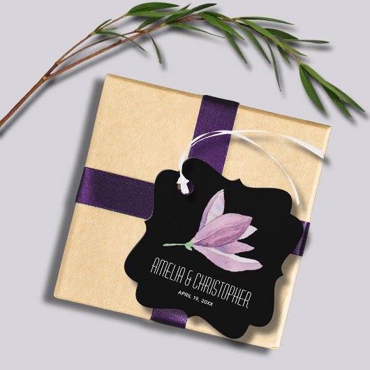 Étiquettes Cadeau Merci Floral