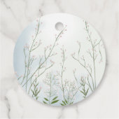 Étiquettes Cadeau Merci floral bébé bébé en fleurs douche (Dos)