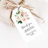 Étiquettes-cadeau Merci floral élégant