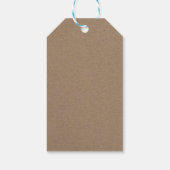 Étiquettes-cadeau Merci Floral Séché Rustique Kraft (Dos)