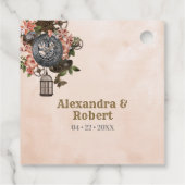 Étiquettes Cadeau Merci Floral Steampunk (Dos)