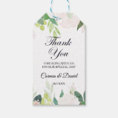 Étiquettes-cadeau Merci floral tropical moderne (Devant)