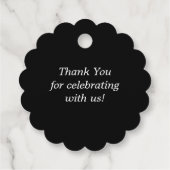 Étiquettes Cadeau Merci floral violet chic (Dos)