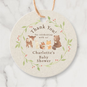 Étiquettes Cadeau Merci forestier enchanté