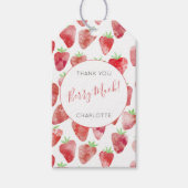 Étiquettes-cadeau Merci Fraise (Devant)
