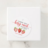 Étiquettes Cadeau Merci fraise Berry Beaucoup d'anniversaire de fill (En situation)