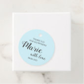 Étiquettes Cadeau Merci Garçon Bébé Pour Baby shower De Douche (En situation)