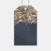Étiquettes-cadeau Merci Gold Foliage (Dos)