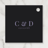 Étiquettes Cadeau Merci gothique violet Floral Spiderweb (Dos)