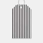 Étiquettes-cadeau Merci gras pour les bandes noires/blanches (Dos)