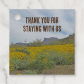 Étiquettes Cadeau Merci House Invité Rustique Sud-Ouest Cabine (Devant)