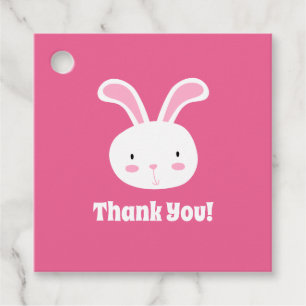 Étiquettes Cadeau Merci lapin mignon
