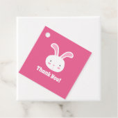 Étiquettes Cadeau Merci lapin mignon (En situation)