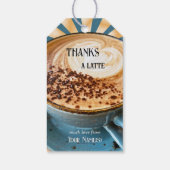 Étiquettes-cadeau Merci Latte Lover Lover (Dos)