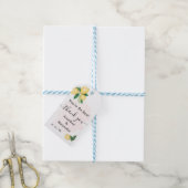 Étiquettes-cadeau Merci Lemons Wedding shower de naissance rose (Avec de laficelle)