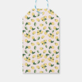Étiquettes-cadeau Merci Lemons Wedding shower de naissance rose (Dos)