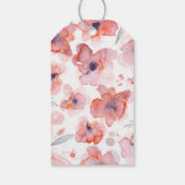 Étiquettes-cadeau Merci Mariage d'aquarelle rose (Dos)