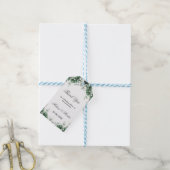 Étiquettes-cadeau Merci Mariage de couronne d'Eucalyptus vert (Avec de laficelle)