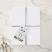 Étiquettes-cadeau Merci Mariage de montagne Pine Tree (Avec de la ficelle)