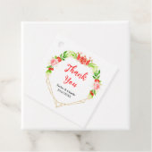 Étiquettes Cadeau Merci Mariage de pastèque et grenade (En situation)