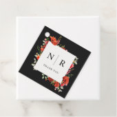 Étiquettes Cadeau Merci Mariage du Mariage de Monogramme  (En situation)