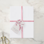 Étiquettes-cadeau Merci Mariage en fleurs de cerisier (Avec de la ficelle)