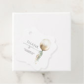 Étiquettes Cadeau Merci Mariage Eucalyptus vert Balloon (En situation)