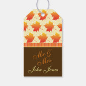 Étiquettes-cadeau Merci Mariage Feuille (Dos)