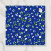 Étiquettes Cadeau Merci Mariage floral bleuet (Dos)