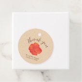 Étiquettes Cadeau Merci Mariage floral Boho (En situation)