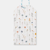 Étiquettes-cadeau Merci Mariage floral élégant (Dos)