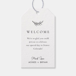 Étiquettes-cadeau Merci Mariage flou moderne Favoriser la balise