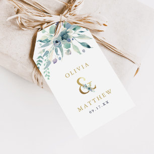 Étiquettes-cadeau Merci Mariage luxueux d'espere fleurie