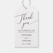 Étiquettes-cadeau Merci Mariage minimal (Devant)