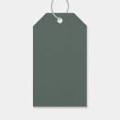 Étiquettes-cadeau Merci Mariage minimal vert (Dos)