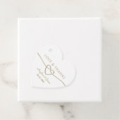 Étiquettes Cadeau Merci Mariage or simple (En situation)