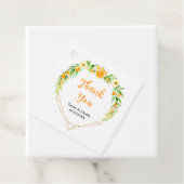 Étiquettes Cadeau Merci Mariage Oranges Citrus (En situation)