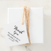 Étiquettes Cadeau Merci Mariage rustique (En situation)