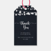 Étiquettes-cadeau Merci Mariage Rustique (Devant)