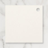 Étiquettes Cadeau Merci Mariage vert tiré à la main (Dos)