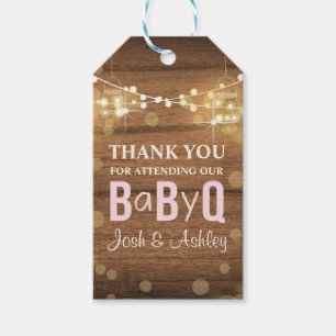 Étiquettes-cadeau Merci mixte d'étiquette de cadeau de baby shower